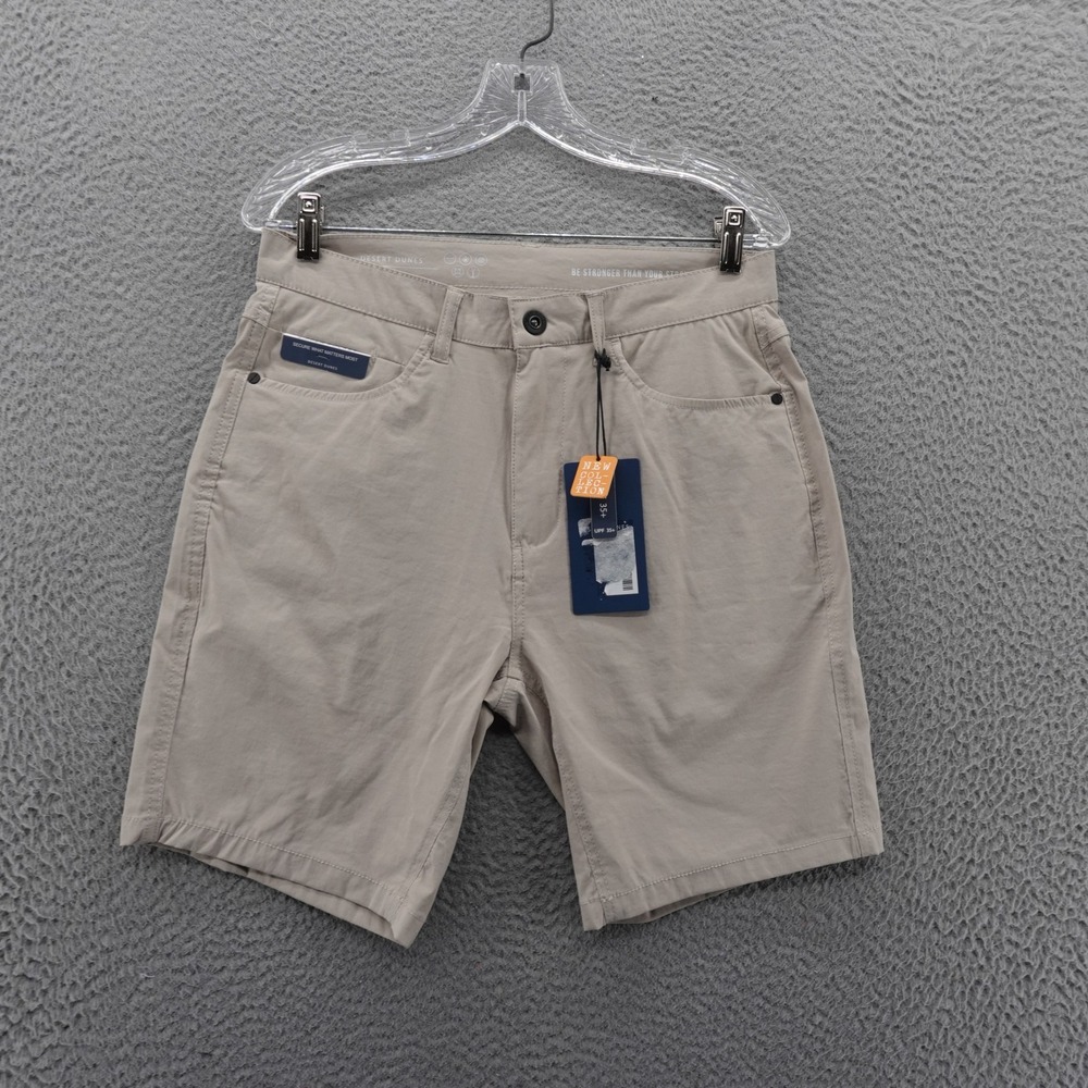 Desert Dunes Hybrid Chino Shorts Mens 30 Beige Lightweight Performance‎ NWT